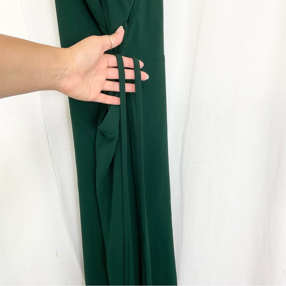 NEW Zara Green Open Back Side Zip Sleeveless Wide Leg Jumpsuit Size S - Picture 8 of 17